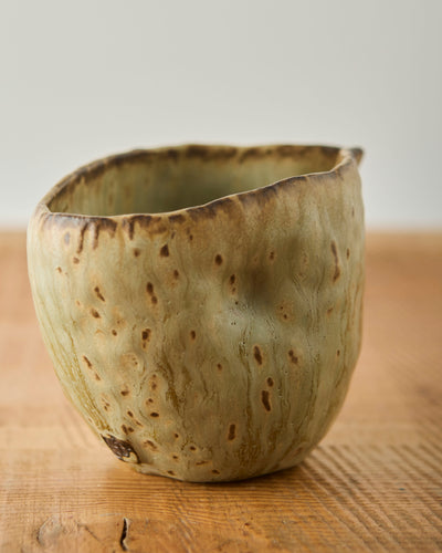 Yuriko Bullock Wood-Fired Pitcher, Dimpled