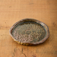 Yuriko Bullock Wood-Fired Plate #7, Lotus Pod