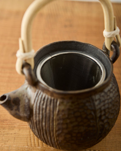 Yuriko Bullock Wood-Fired Tea Set, Lotus Pod