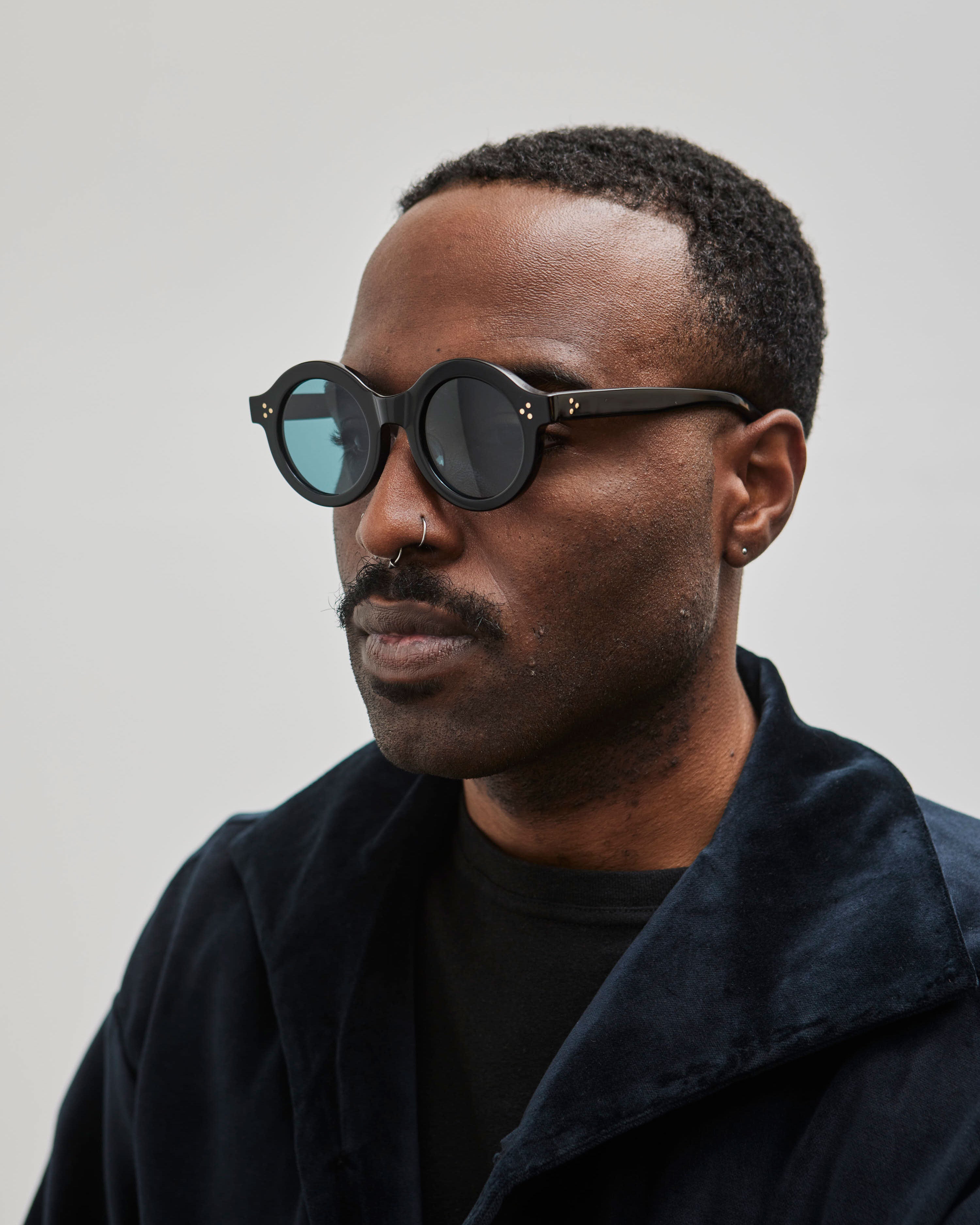 Ayame Around Sunglasses, Black – Glasswing