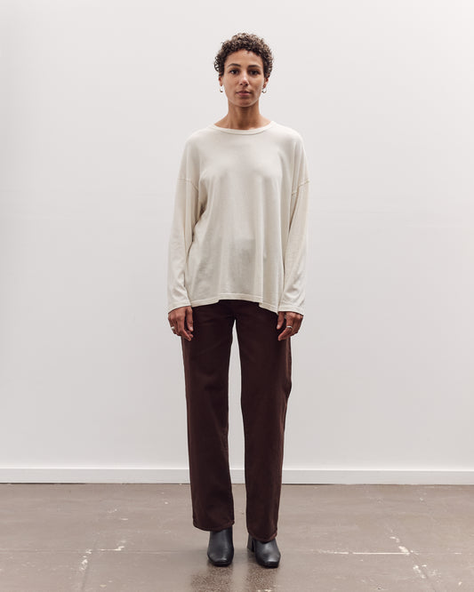 Loose Fit Long Sleeve, White