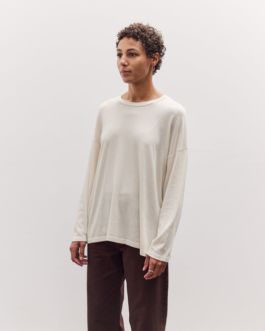 Loose Fit Long Sleeve, White