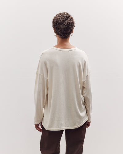 Loose Fit Long Sleeve, White