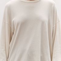 Loose Fit Long Sleeve, White