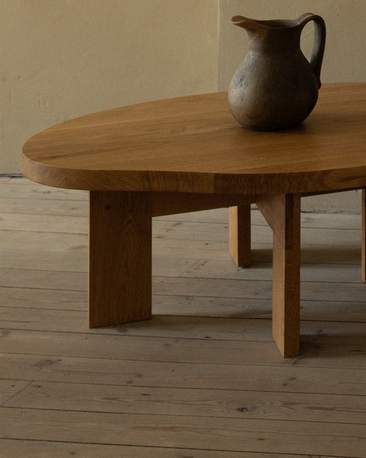 Farmhouse Coffee Table, Pond, Light Oak