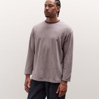 Kaptain Sunshine Hard Twisted Stripe Jersey L/S Tee, Grey Multi Stripe