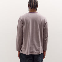 Kaptain Sunshine Hard Twisted Stripe Jersey L/S Tee, Grey Multi Stripe