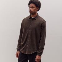Crater Wool Button Up, Brown