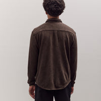 Crater Wool Button Up, Brown