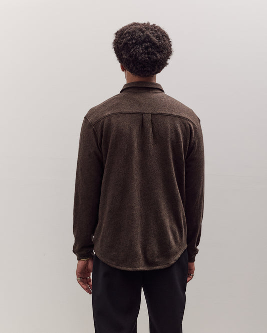 Crater Wool Button Up, Brown