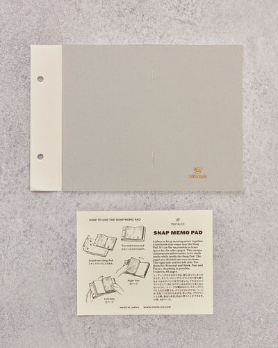 Postalco Snap Memo Pad, Ivory