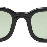 Newman Post Modern Primitive Eye Protection - Black/Lt. Green
