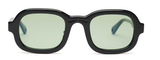Newman Post Modern Primitive Eye Protection - Black/Lt. Green
