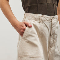 orSlow Herringbone Fatigue Short Pants, Ecru