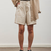 orSlow Herringbone Fatigue Short Pants, Ecru
