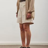 orSlow Herringbone Fatigue Short Pants, Ecru
