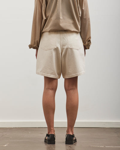 orSlow Herringbone Fatigue Short Pants, Ecru