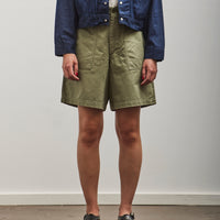 orSlow Herringbone Fatigue Short Pants, Green