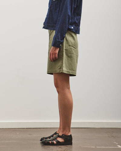 orSlow Herringbone Fatigue Short Pants, Green