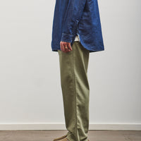 orSlow Summer Fatigue Pants, Herringbone Green