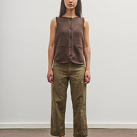 orSlow Short Length Chambray Fatigue Pants, Dusty Olive