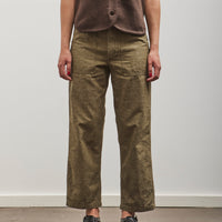 orSlow Short Length Chambray Fatigue Pants, Dusty Olive