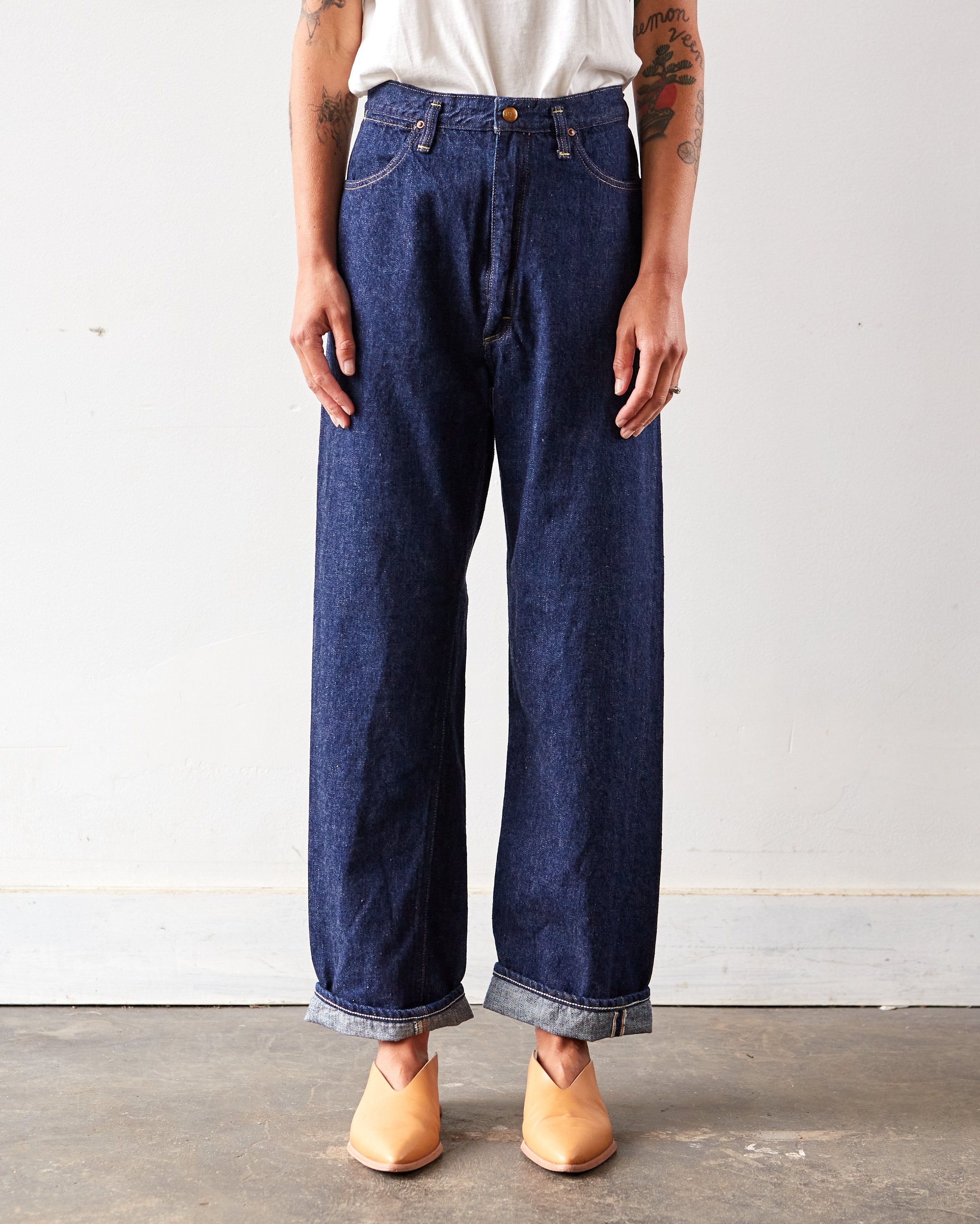orSlow 104 High Rise Denim, One Wash – Glasswing