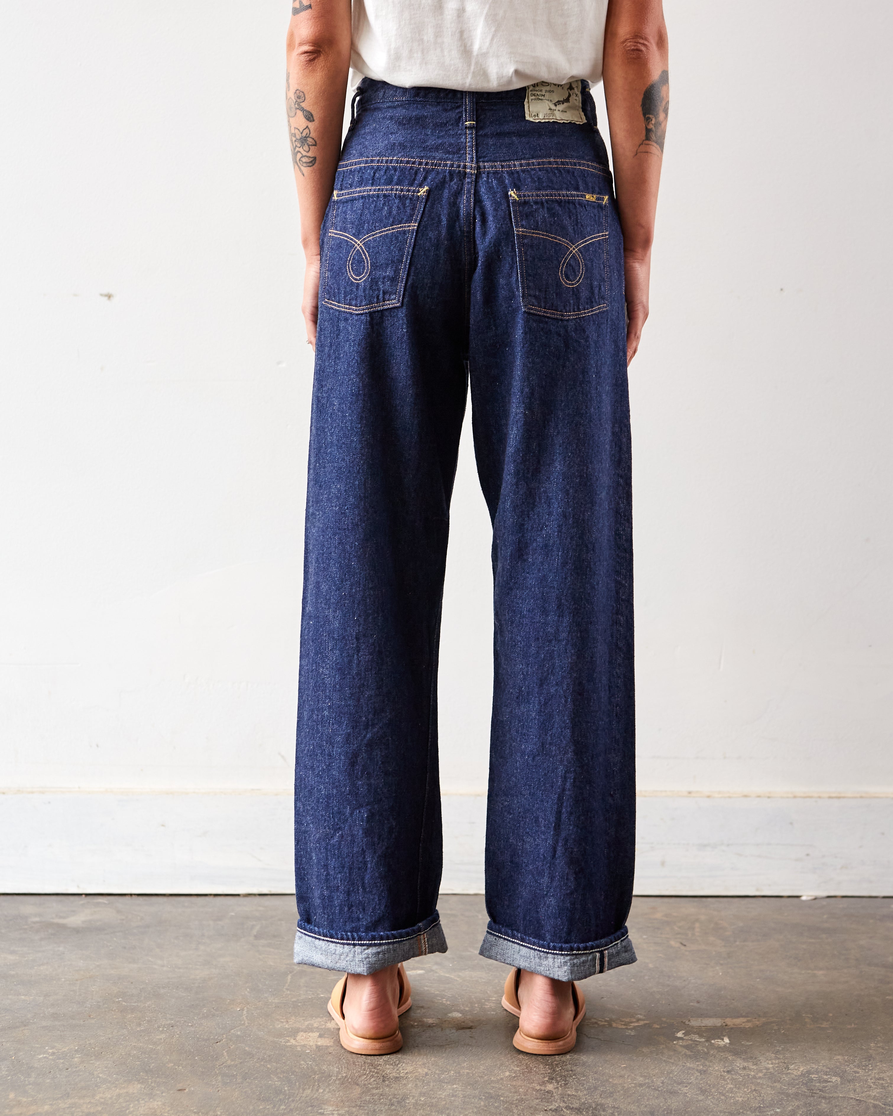 pois one wash denim(ピンク) ¥24,800 税込 orSlow 104 High Rise Denim, One Wash – Glasswing