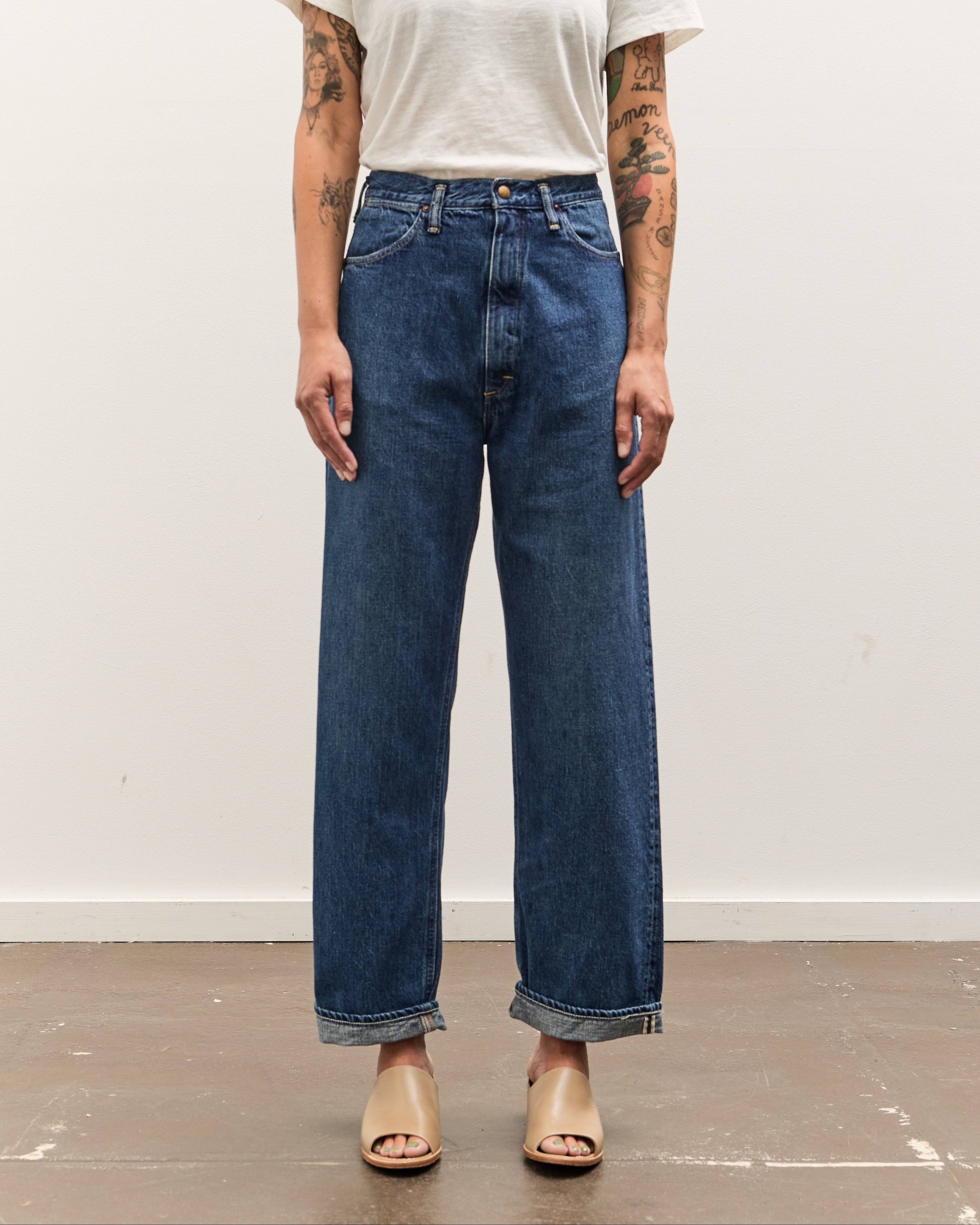orSlow 104 High Rise Denim, Used Denim – Glasswing