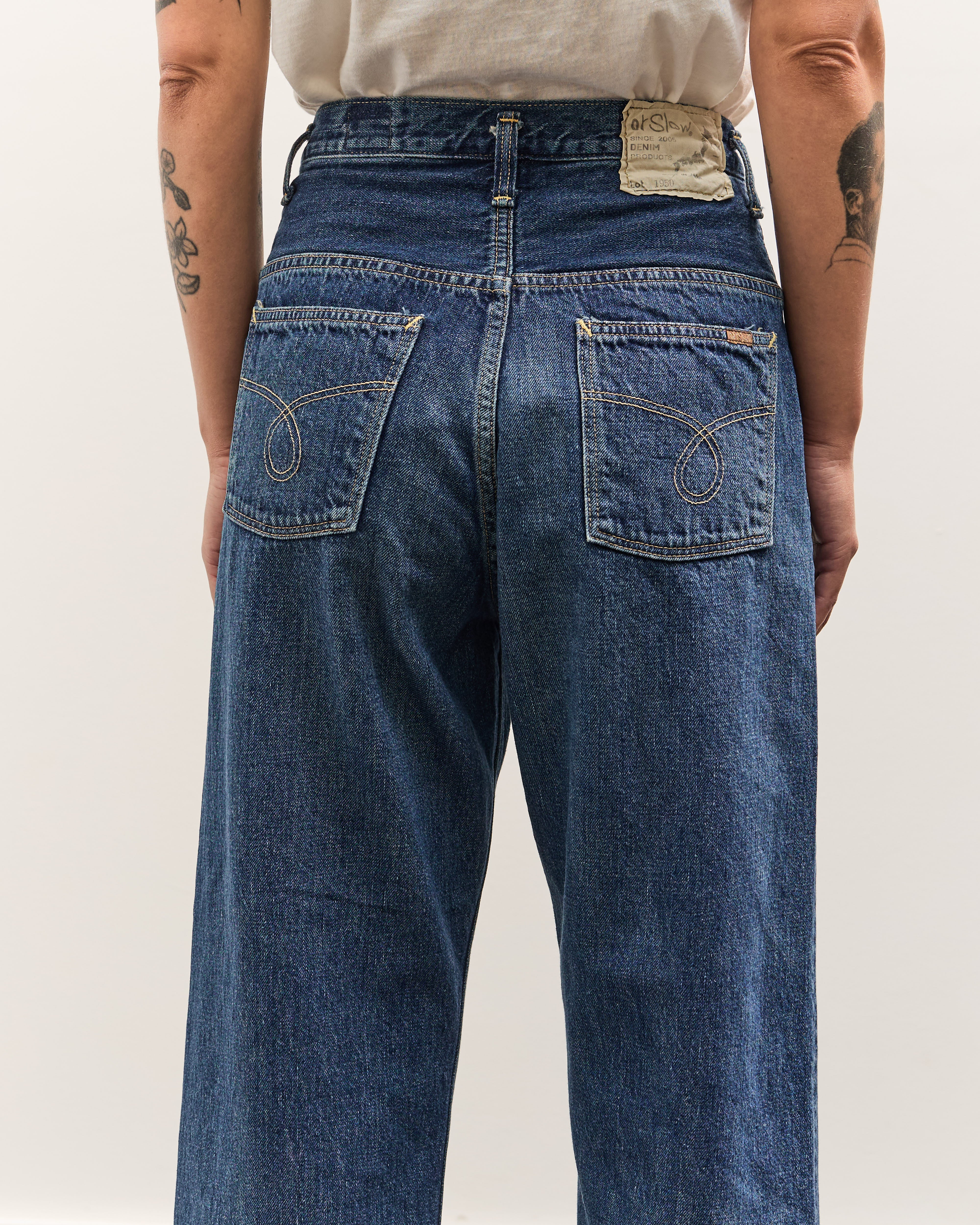 orSlow 104 High Rise Denim, Used Denim – Glasswing