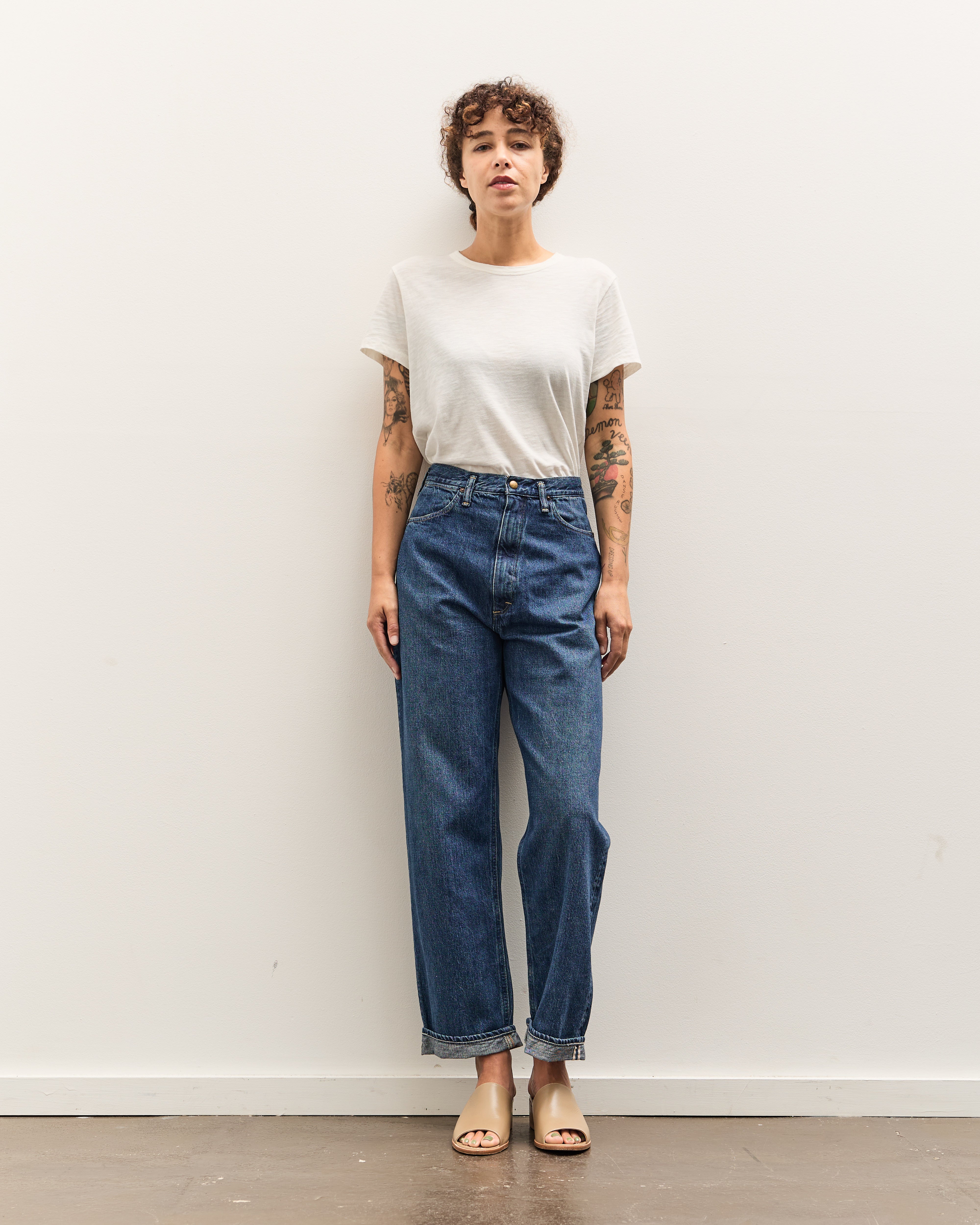 orSlow 104 High Rise Denim, Used Denim – Glasswing