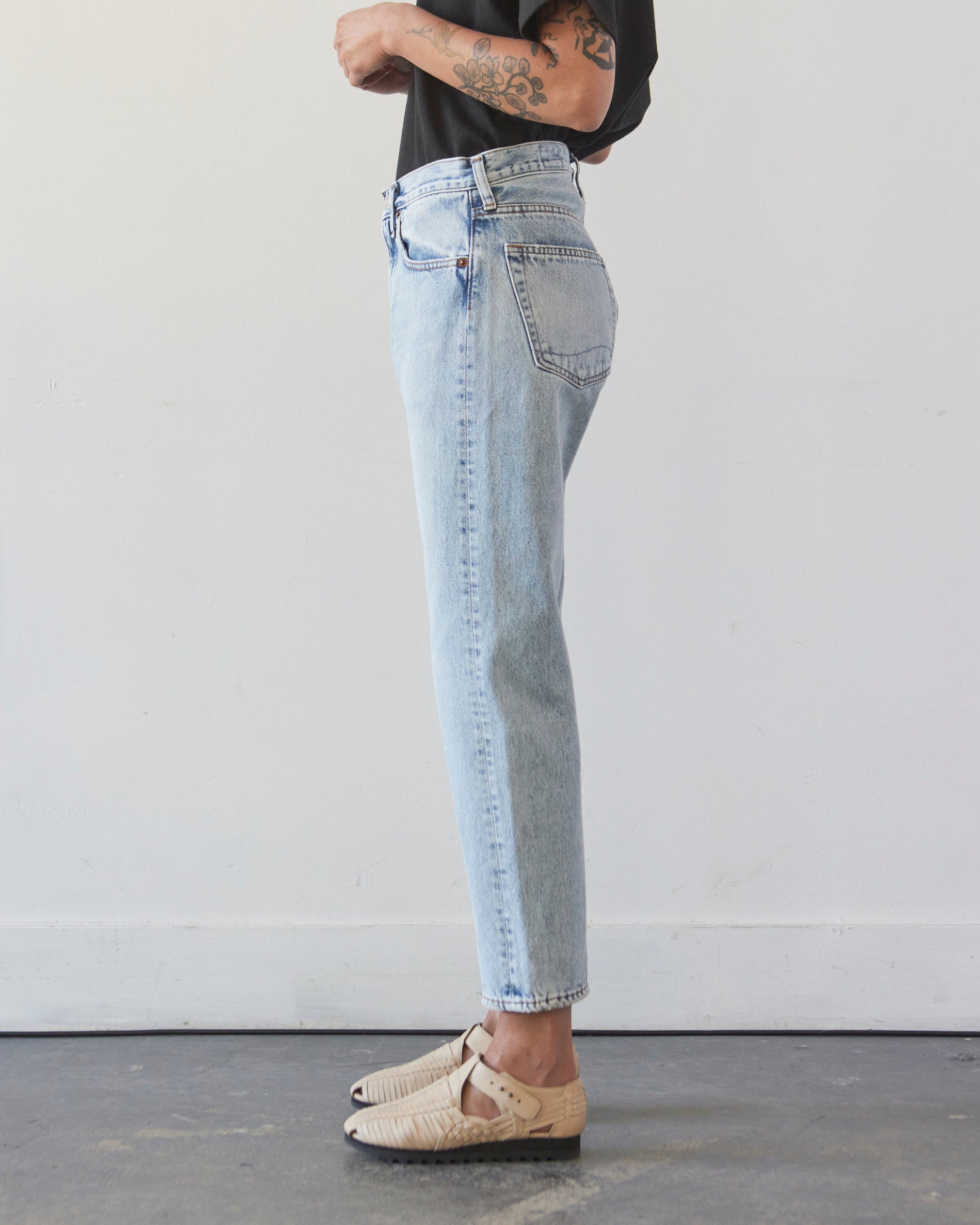 orSlow 105W 90's Denim, Sky Blue – Glasswing