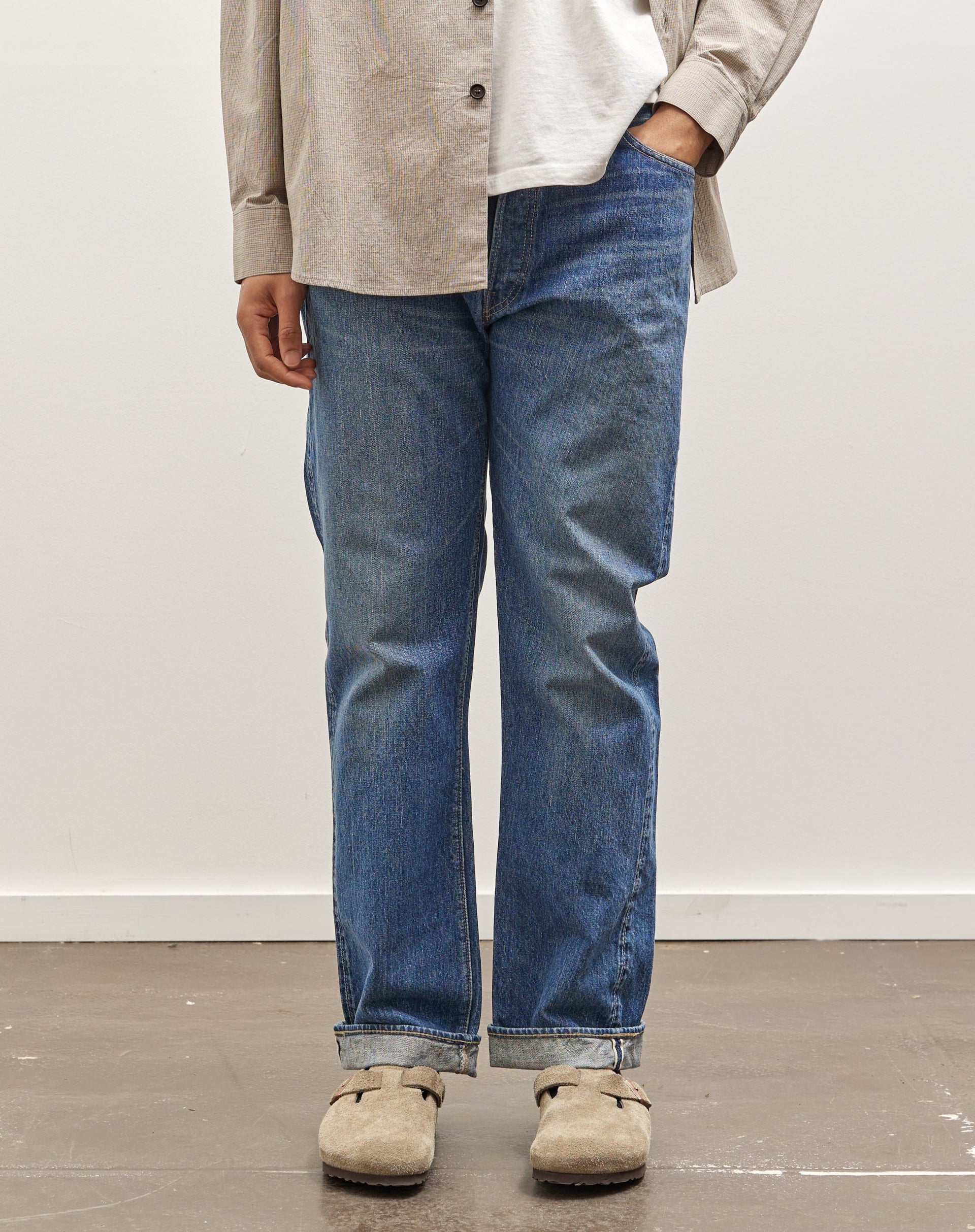 orSlow 105 Standard Denim, 2 Year Wash – Glasswing