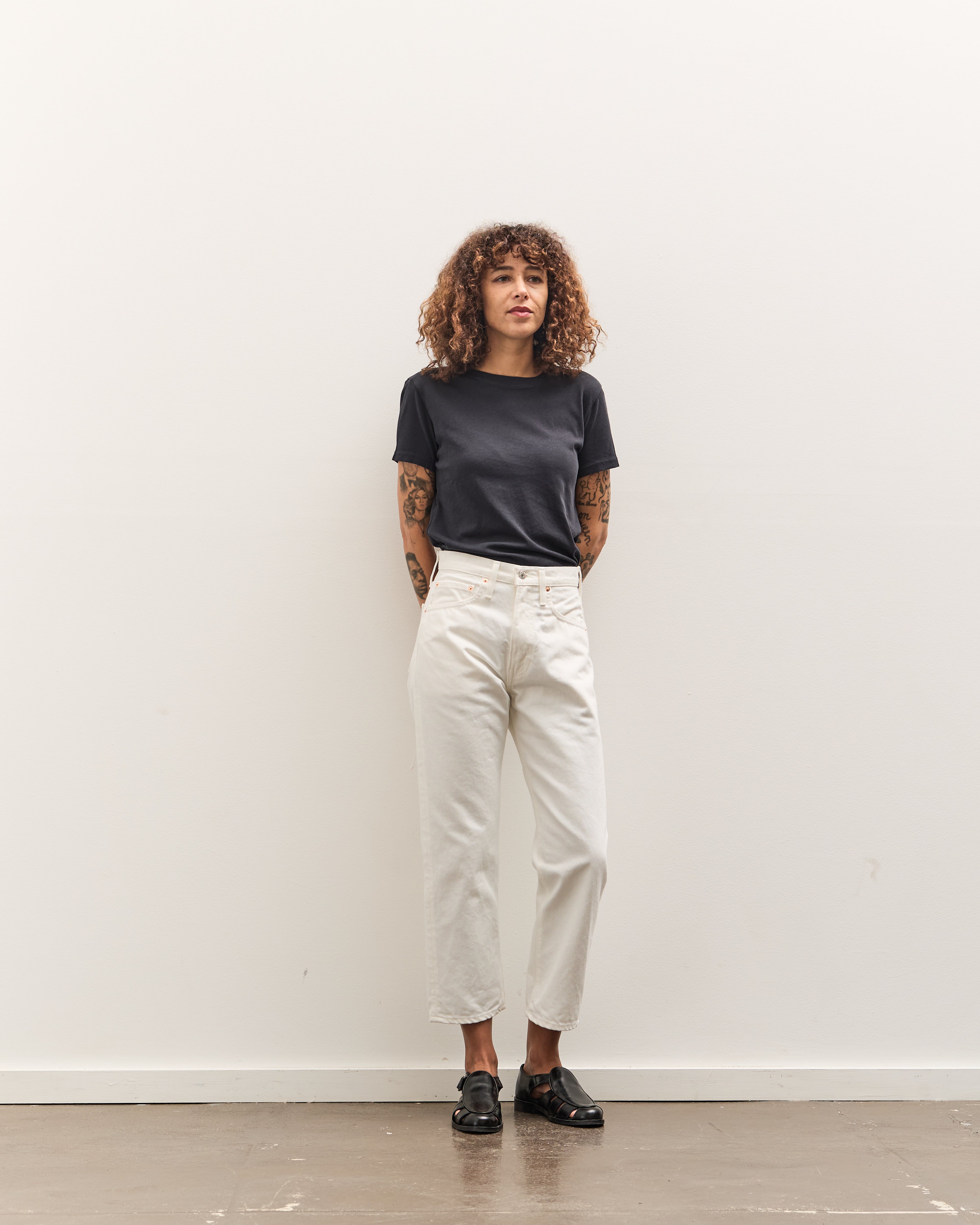 orSlow 105W 90's Denim, White – Glasswing