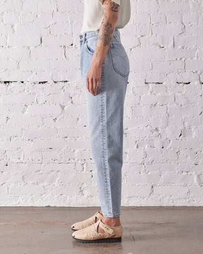 orSlow 80's High Waist Tapered Denim, Sky Blue