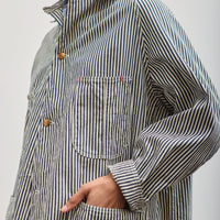 orSlow Loose Fit Coverall, Hickory Stripe