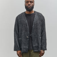 orSlow Mohair Cardigan, Charcoal Grey