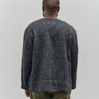 orSlow Mohair Cardigan, Charcoal Grey