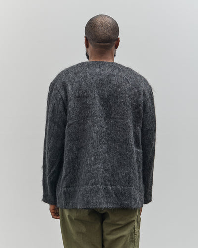 orSlow Mohair Cardigan, Charcoal Grey