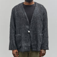 orSlow Mohair Cardigan, Charcoal Grey