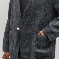 orSlow Mohair Cardigan, Charcoal Grey