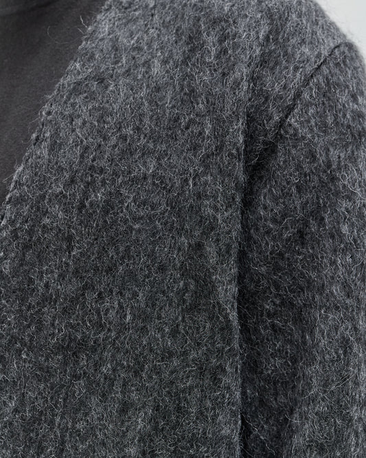 orSlow Mohair Cardigan, Charcoal Grey