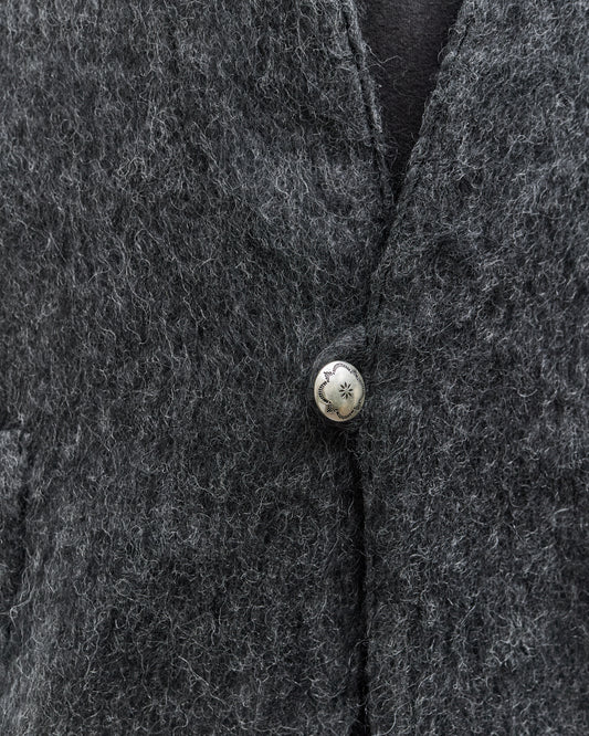 orSlow Mohair Cardigan, Charcoal Grey