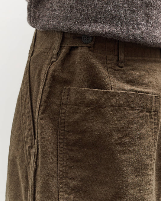 orSlow Relax Fit Fatigue Pant, Coffee Brown