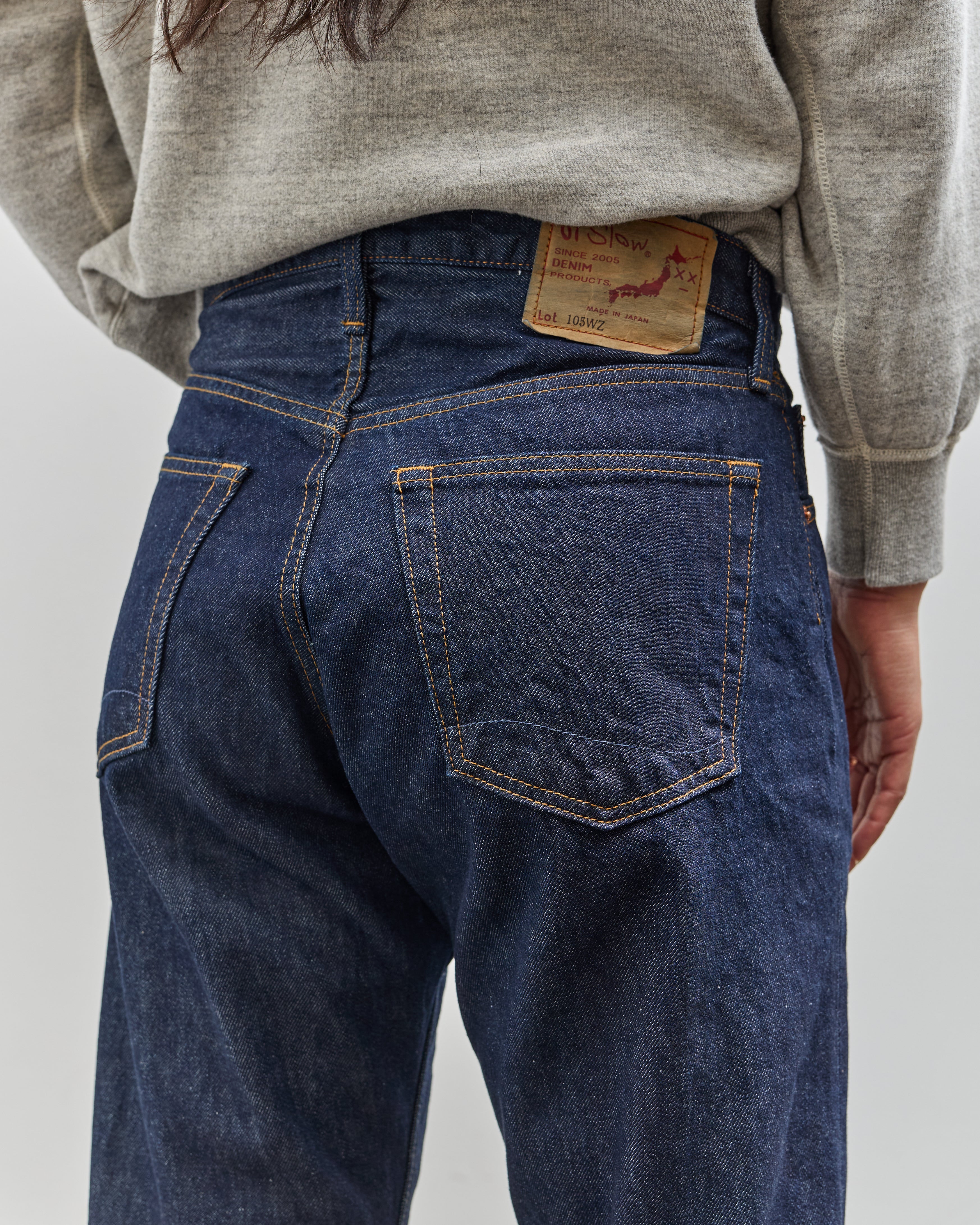 orSlow Short Length 105 90's Denim, One Wash – Glasswing