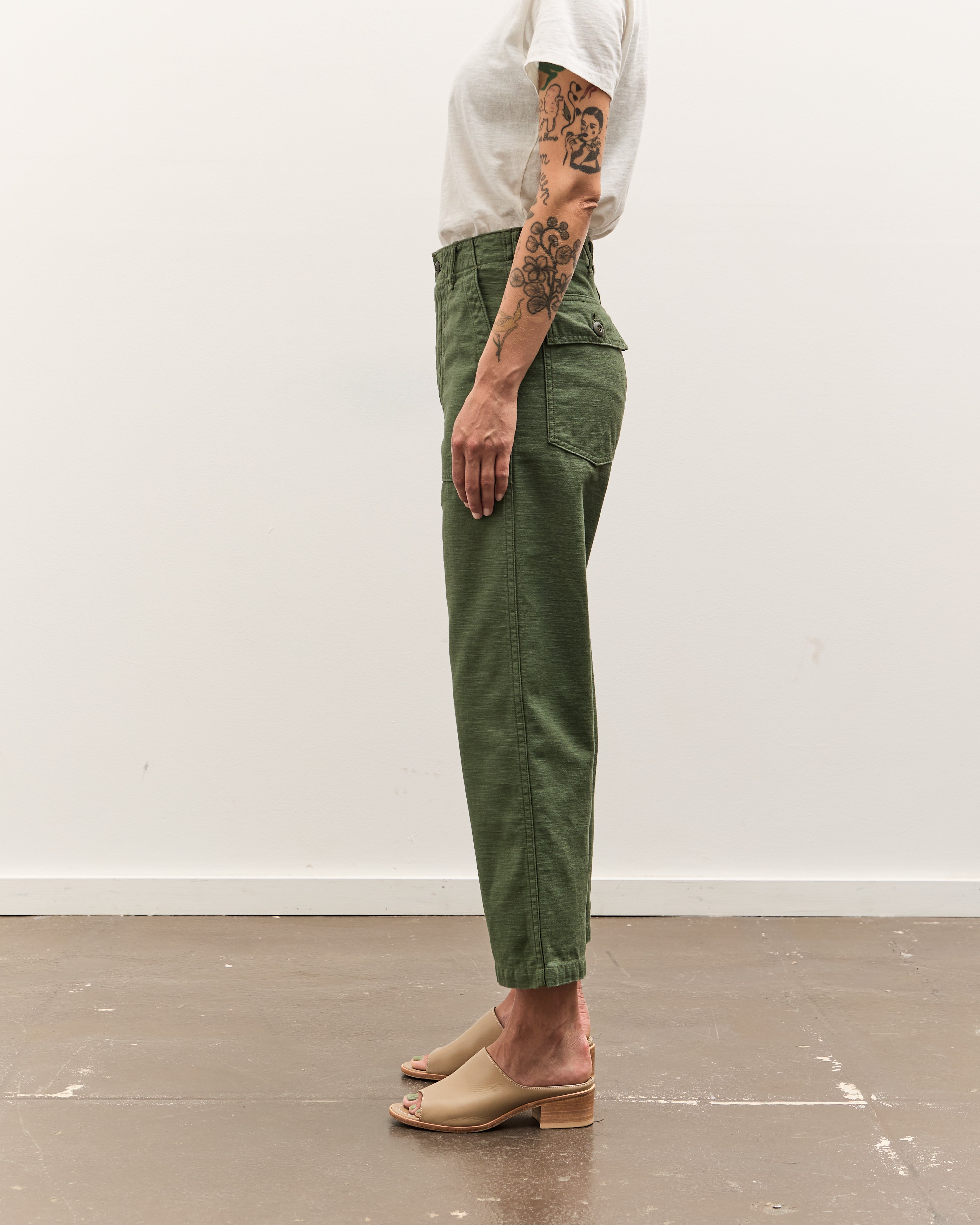 orSlow Short Length US Army Fatigue Pants, Green – Glasswing