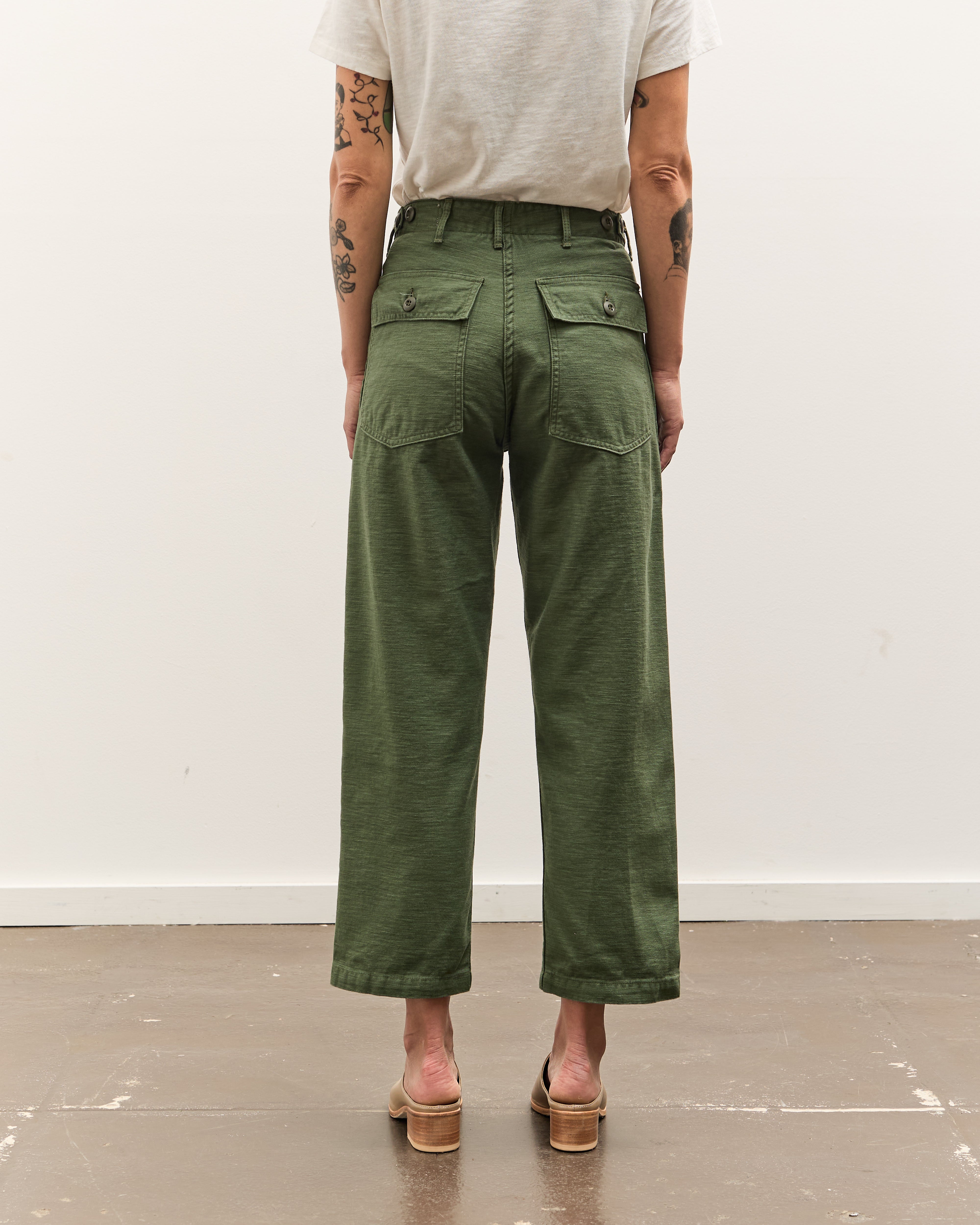 orSlow Short Length US Army Pants, Green – Glasswing