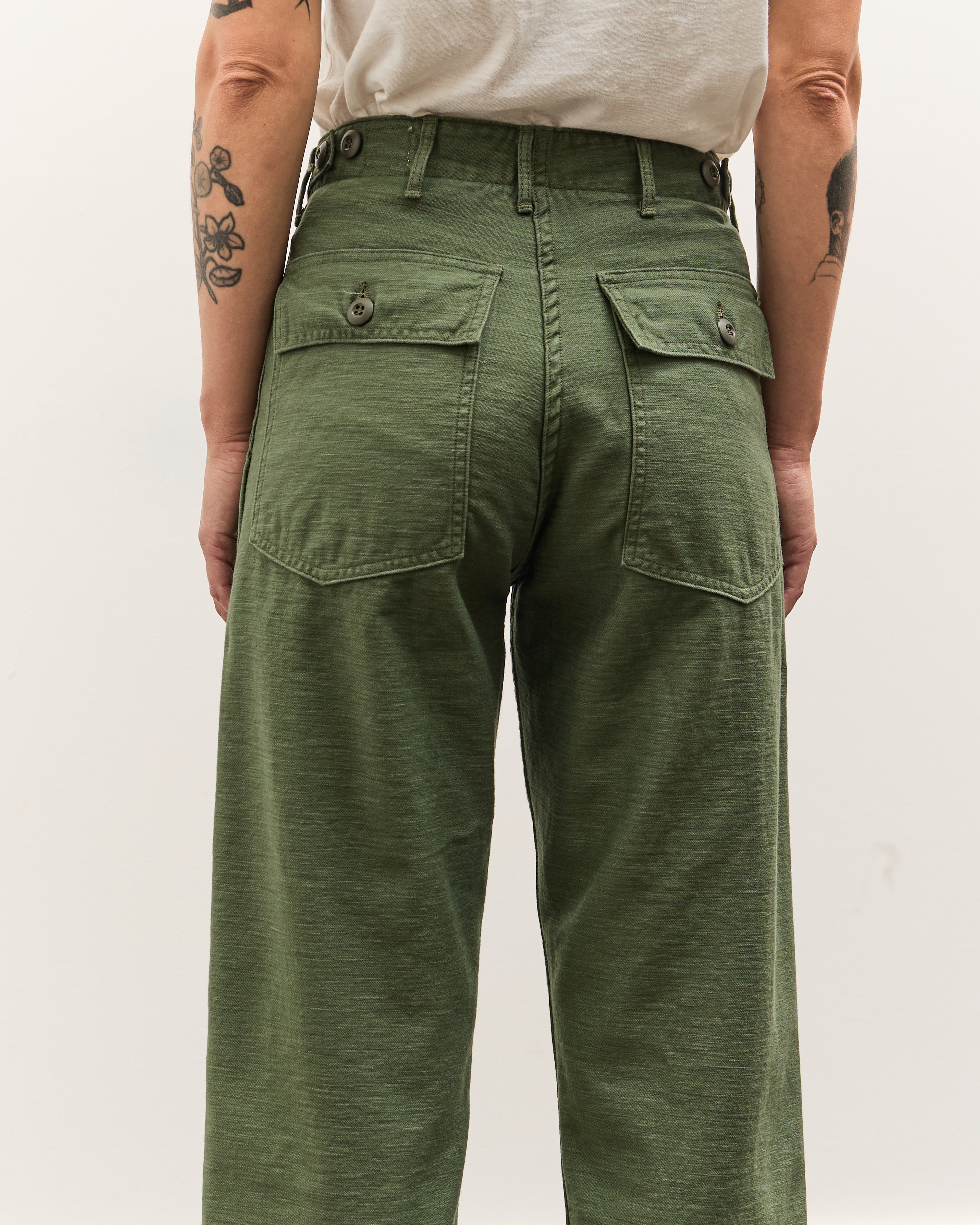 orSlow Short Length US Army Fatigue Pants, Green – Glasswing