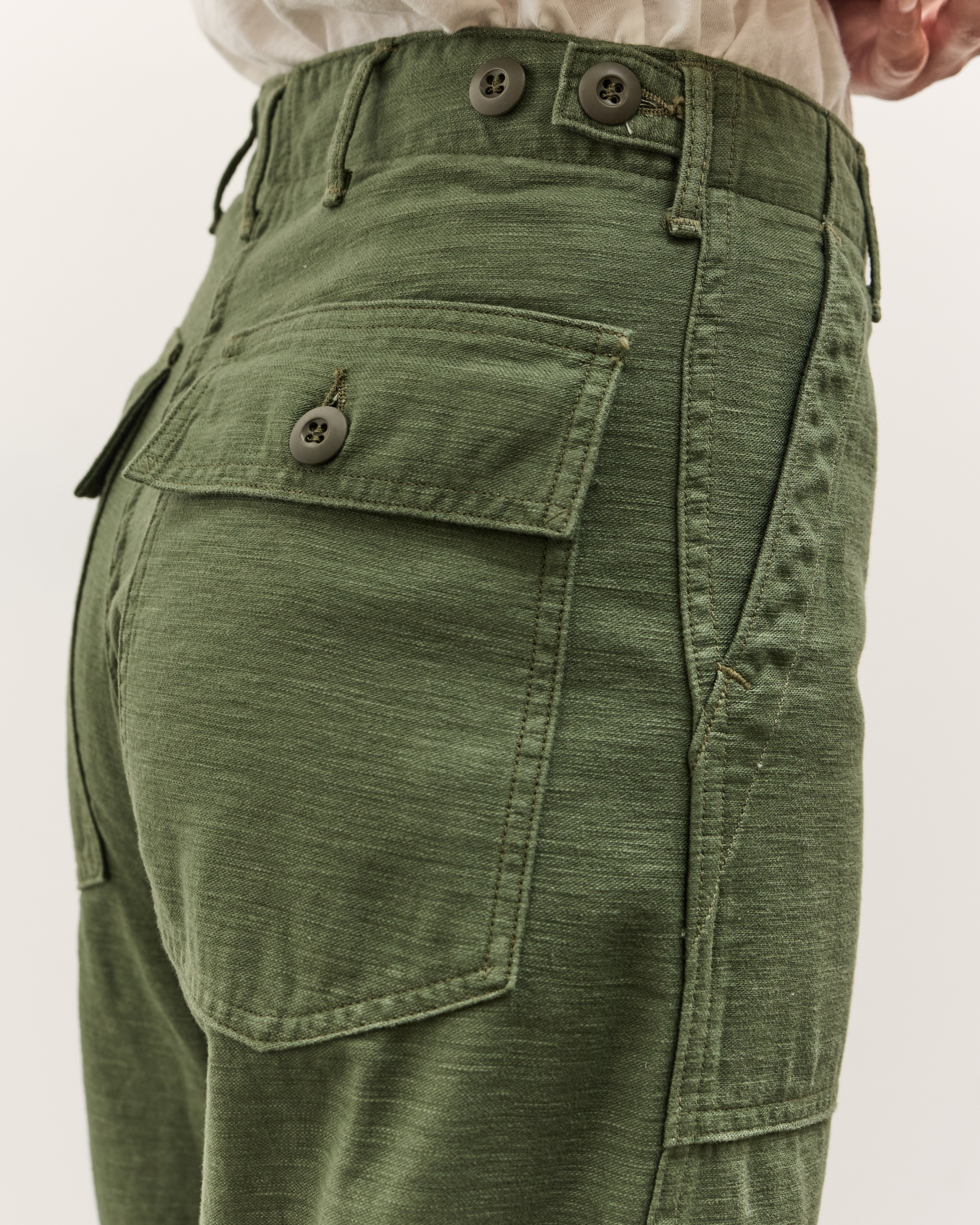 orSlow Short Length US Army Fatigue Pants, Green – Glasswing