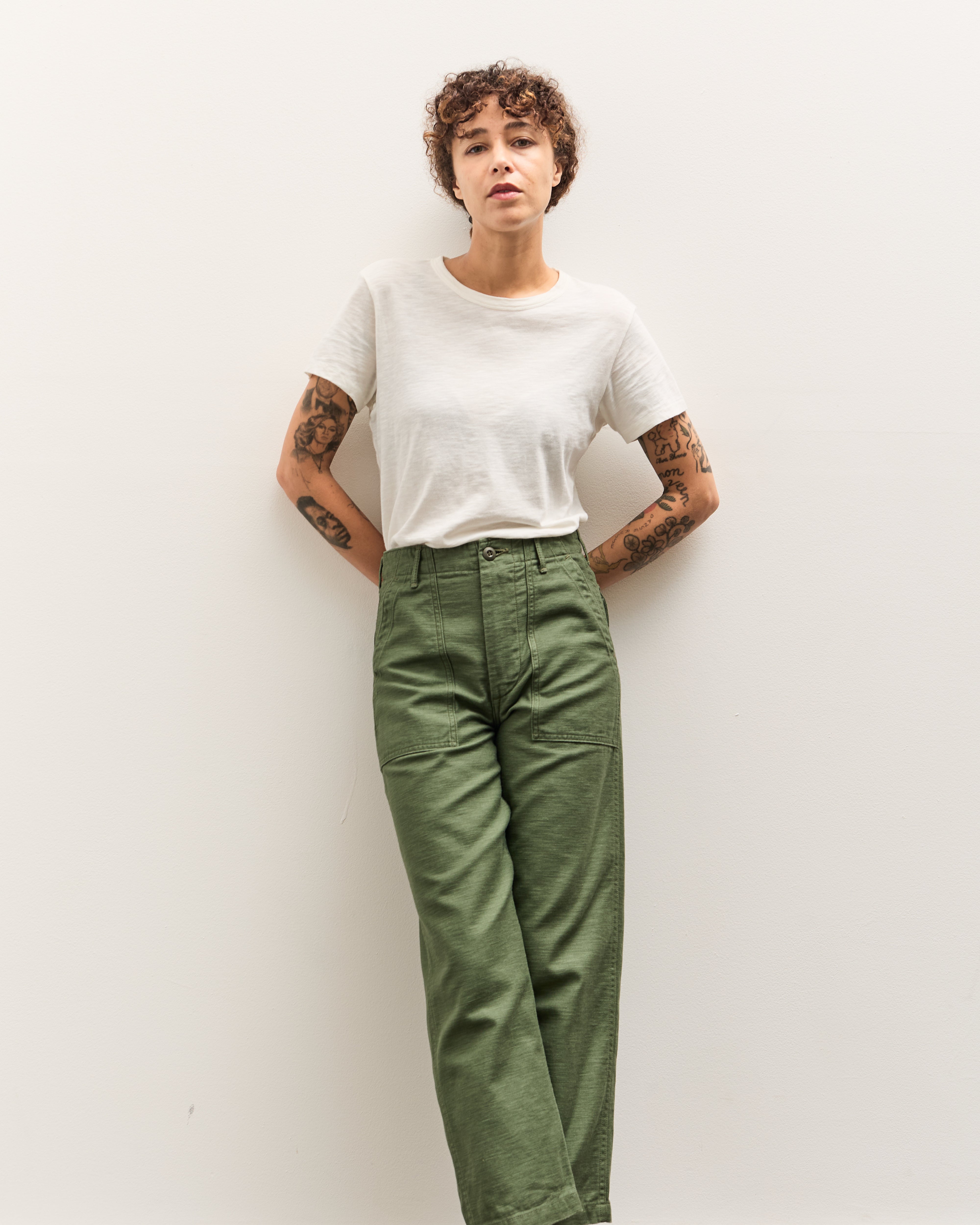 orSlow Short Length US Army Fatigue Pants, Green – Glasswing